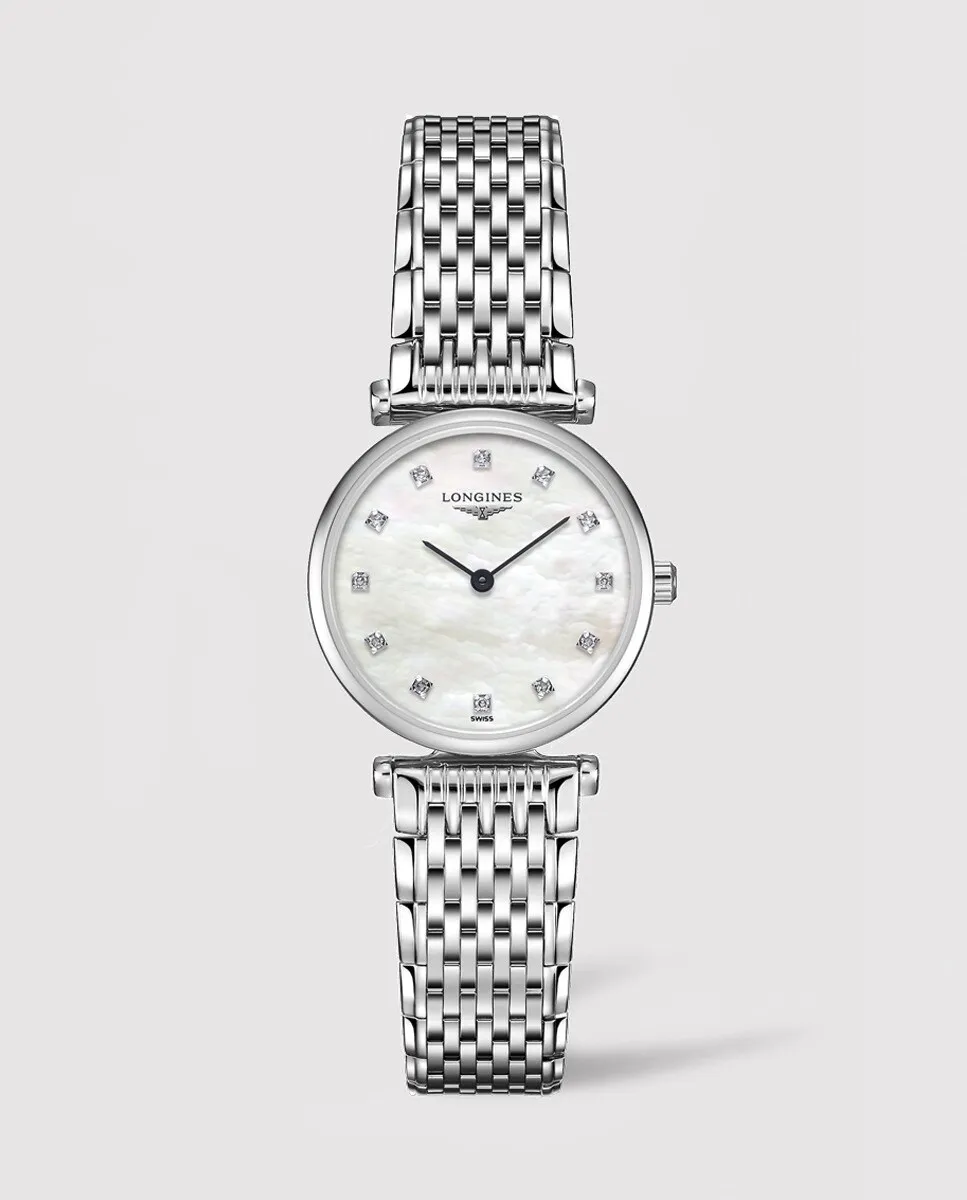 Longines L42094876 La Grande Classique женские часы из стали и бриллиантов, серебрянный
Longines L42094876 La Grande Classique женские часы из стали и бриллиантов, серебрянный