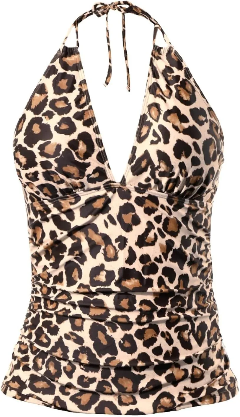 Женский топ-танкини с V-образным вырезом и эффектом пуш-ап
Женский топ-танкини с V-образным вырезом и эффектом пуш-ап