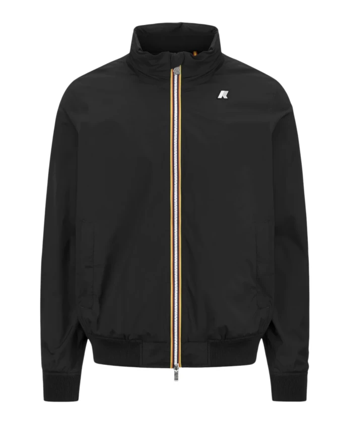 Черная куртка из эластичного нейлонового трикотажа K-Way, черный
Черная куртка из эластичного нейлонового трикотажа K-Way, черный