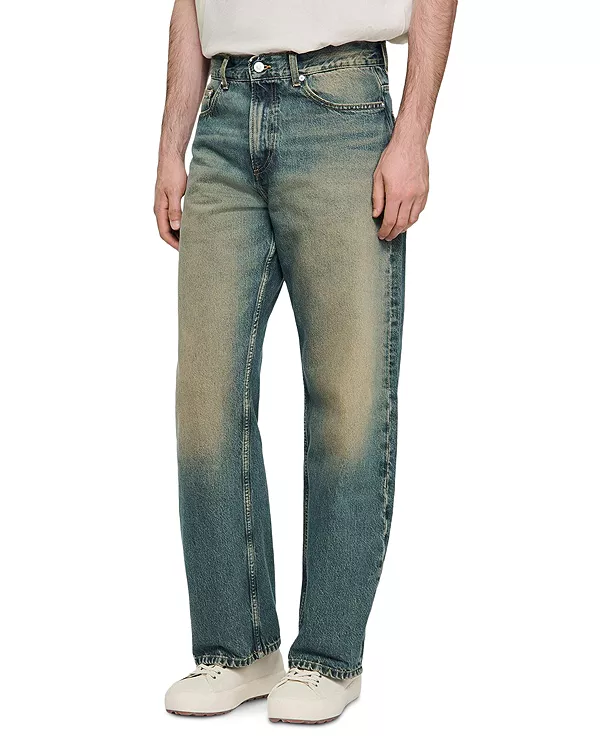 Выцветшие мешковатые джинсы синего винтажного цвета Sandro, синий
Выцветшие мешковатые джинсы синего винтажного цвета Sandro, синий