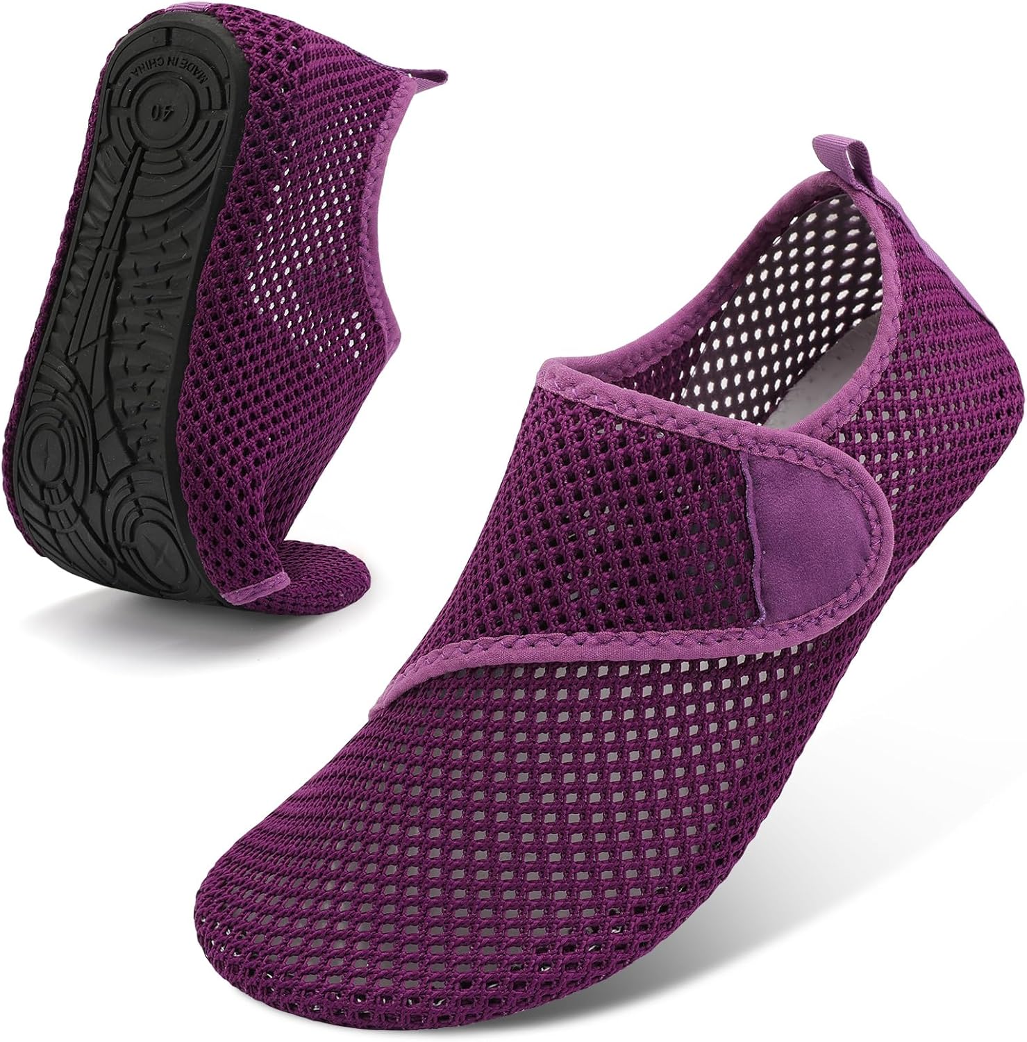 Женские и мужские водные туфли Spesoul с быстрым высыханием, пляжные и для плавания, обувь-босоножки, акваноски, наружные носки для бассейна, реки и дайвинга, пурпурный
Женские и мужские водные туфли Spesoul с быстрым высыханием, пляжные и для плавания, обувь-босоножки, акваноски, наружные носки для бассейна, реки и дайвинга, пурпурный