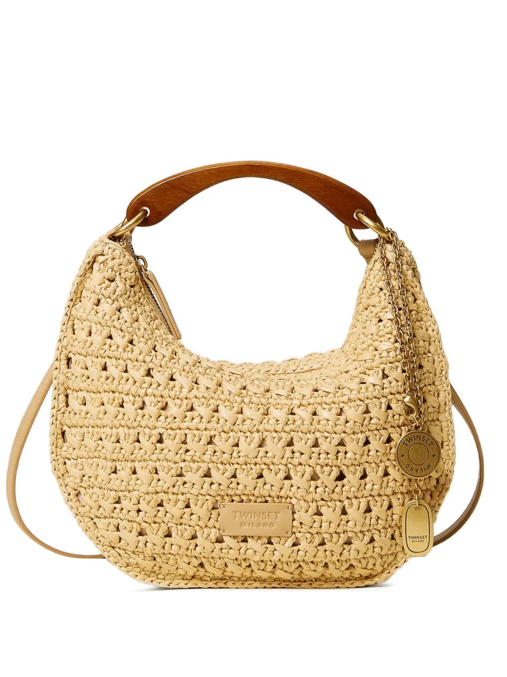 Сумка-тоут с подвеской Twinset, бежевый
Сумка-тоут с подвеской Twinset, бежевый