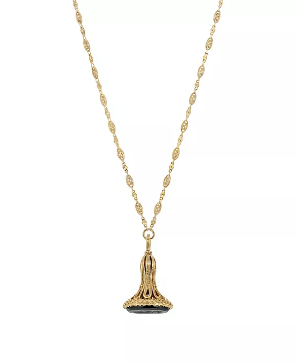 Ожерелье с подвеской золотистого цвета 2028, black
Ожерелье с подвеской золотистого цвета 2028, black