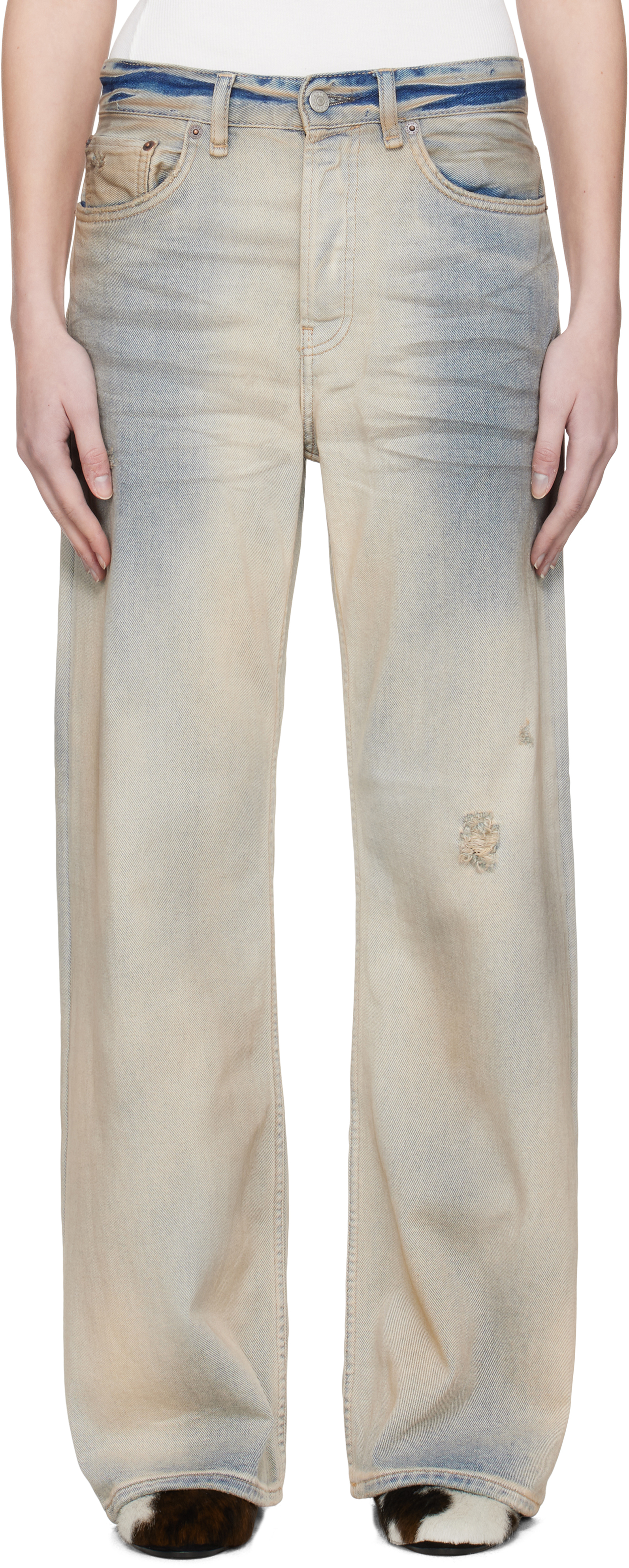 Синие свободные джинсы Acne Studios, светло-голубой
Синие свободные джинсы Acne Studios, светло-голубой