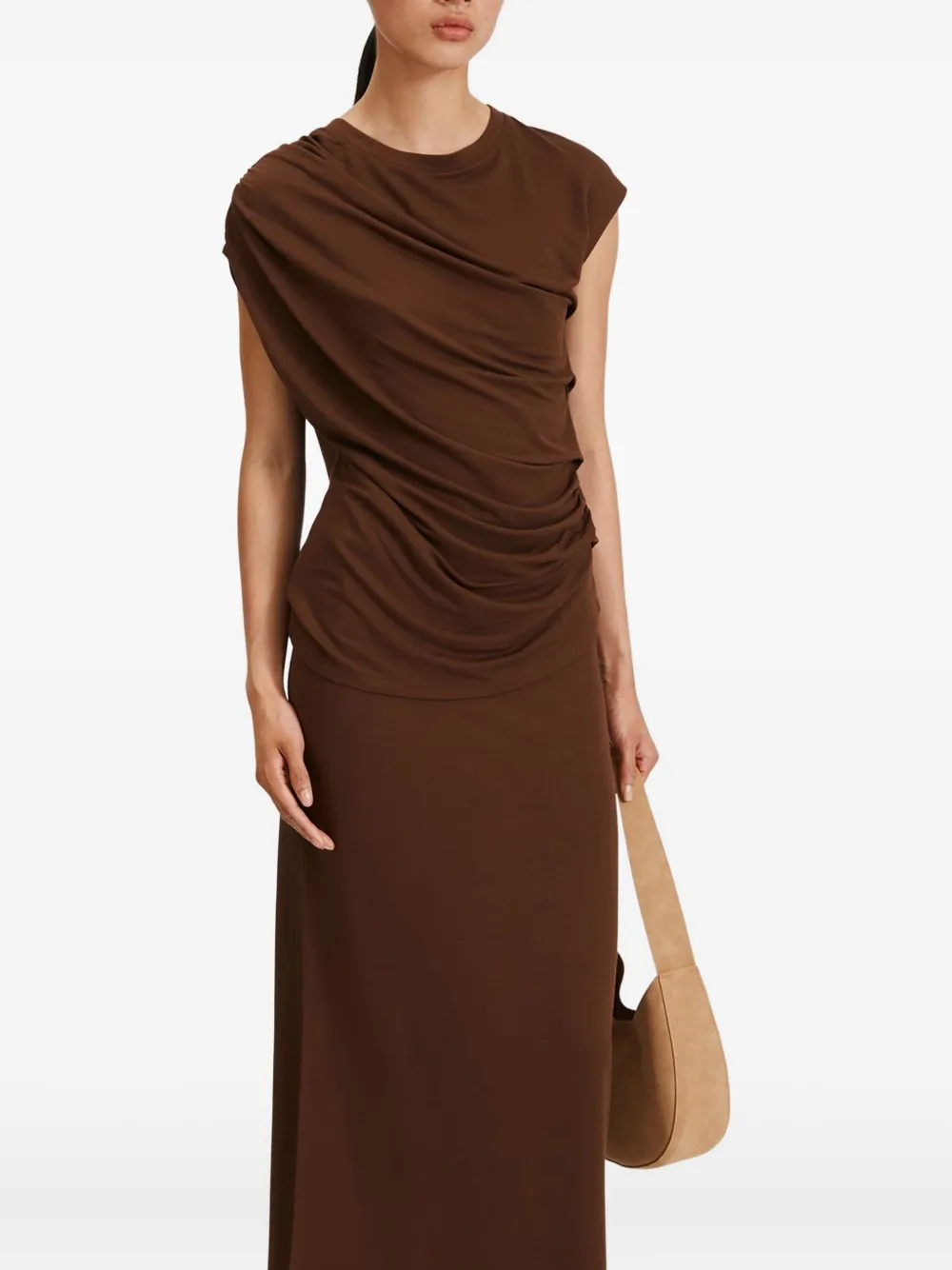 Топ Canalita с драпировкой и короткими рукавами Stylein, коричневый
Топ Canalita с драпировкой и короткими рукавами Stylein, коричневый