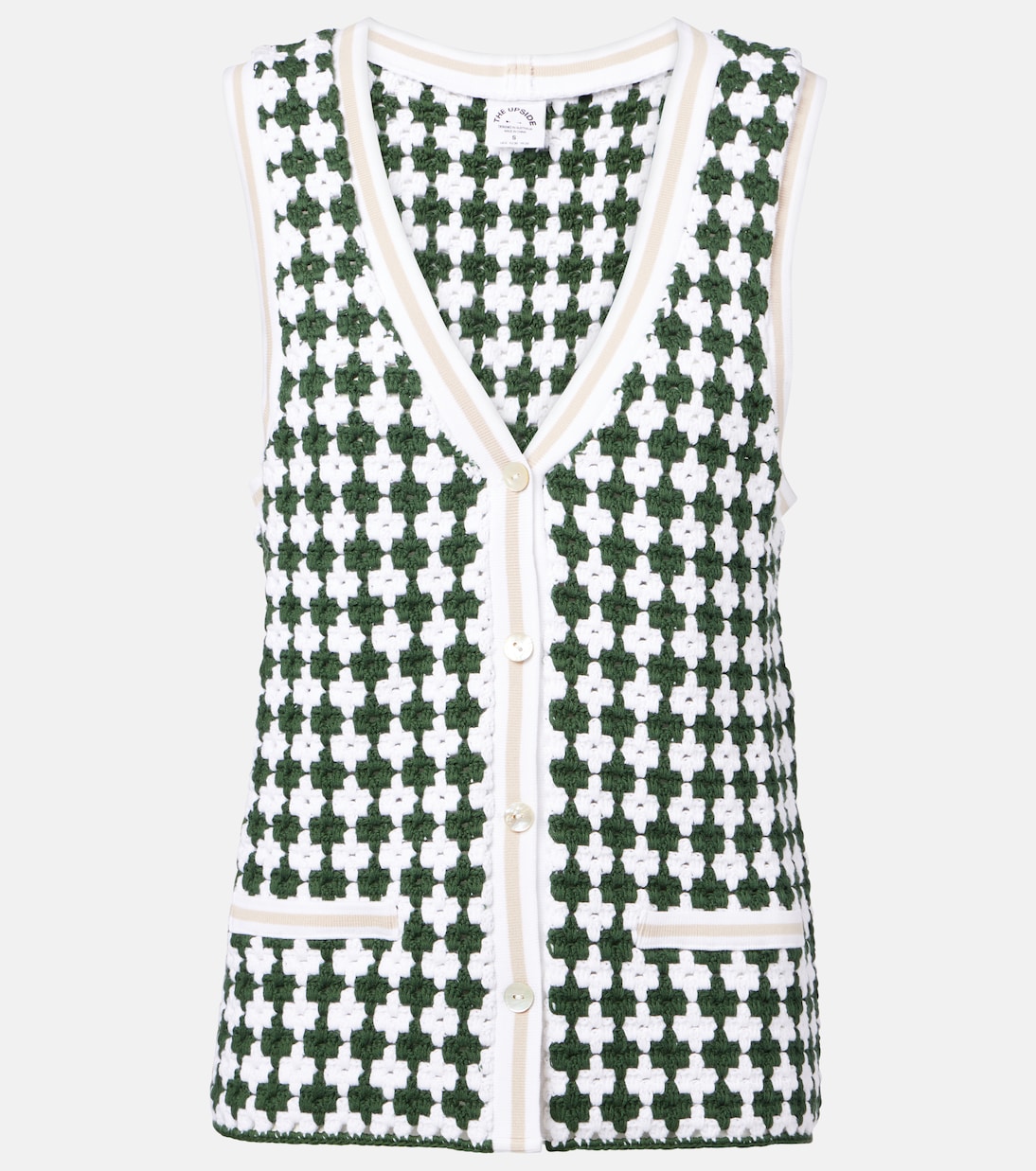 Вязаный жилет из хлопка Portobello Watson The Upside, зеленый
Вязаный жилет из хлопка Portobello Watson The Upside, зеленый
