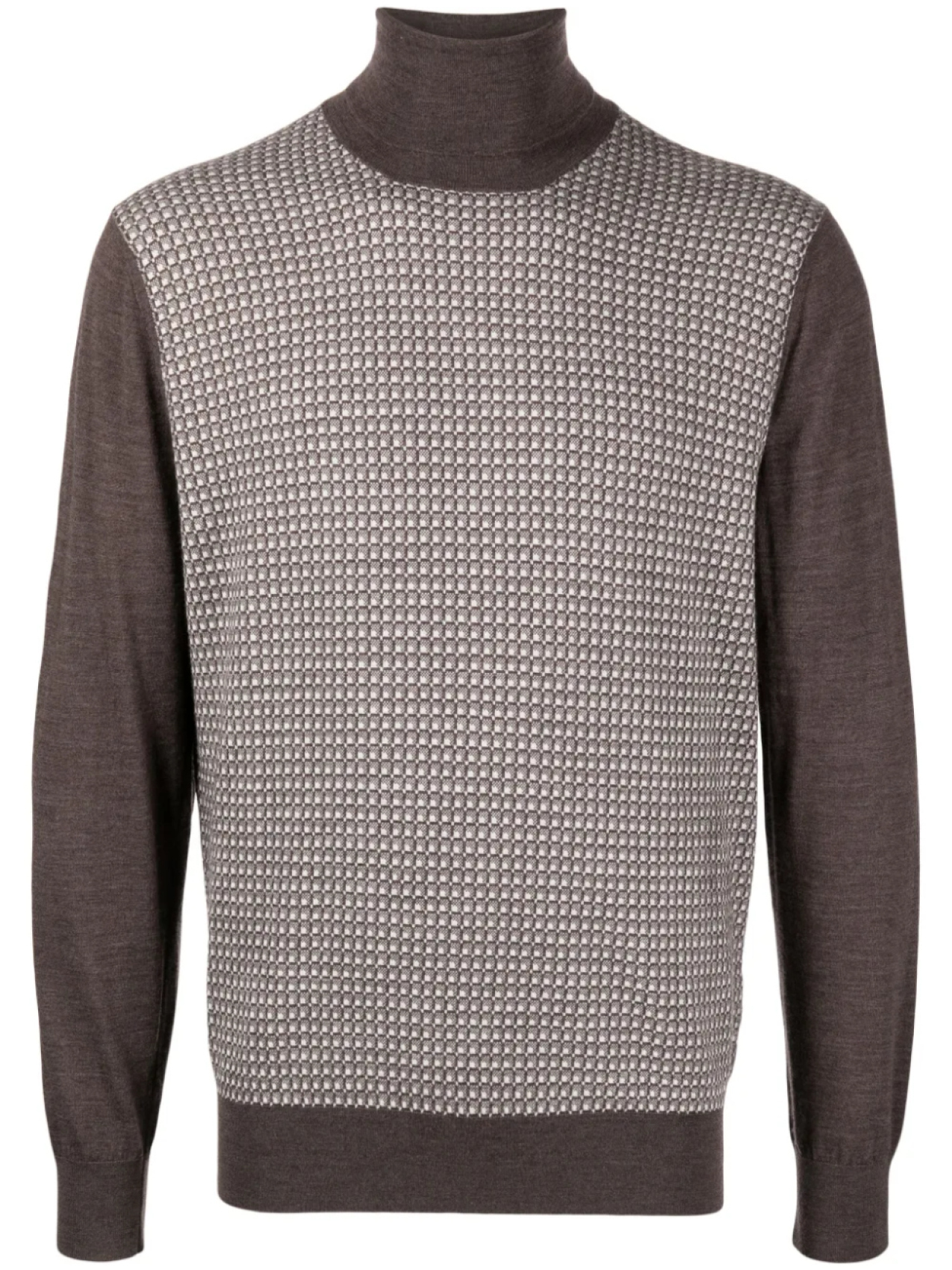 Шерстяной джемпер Cruciani с высоким воротом, коричневый
Шерстяной джемпер Cruciani с высоким воротом, коричневый