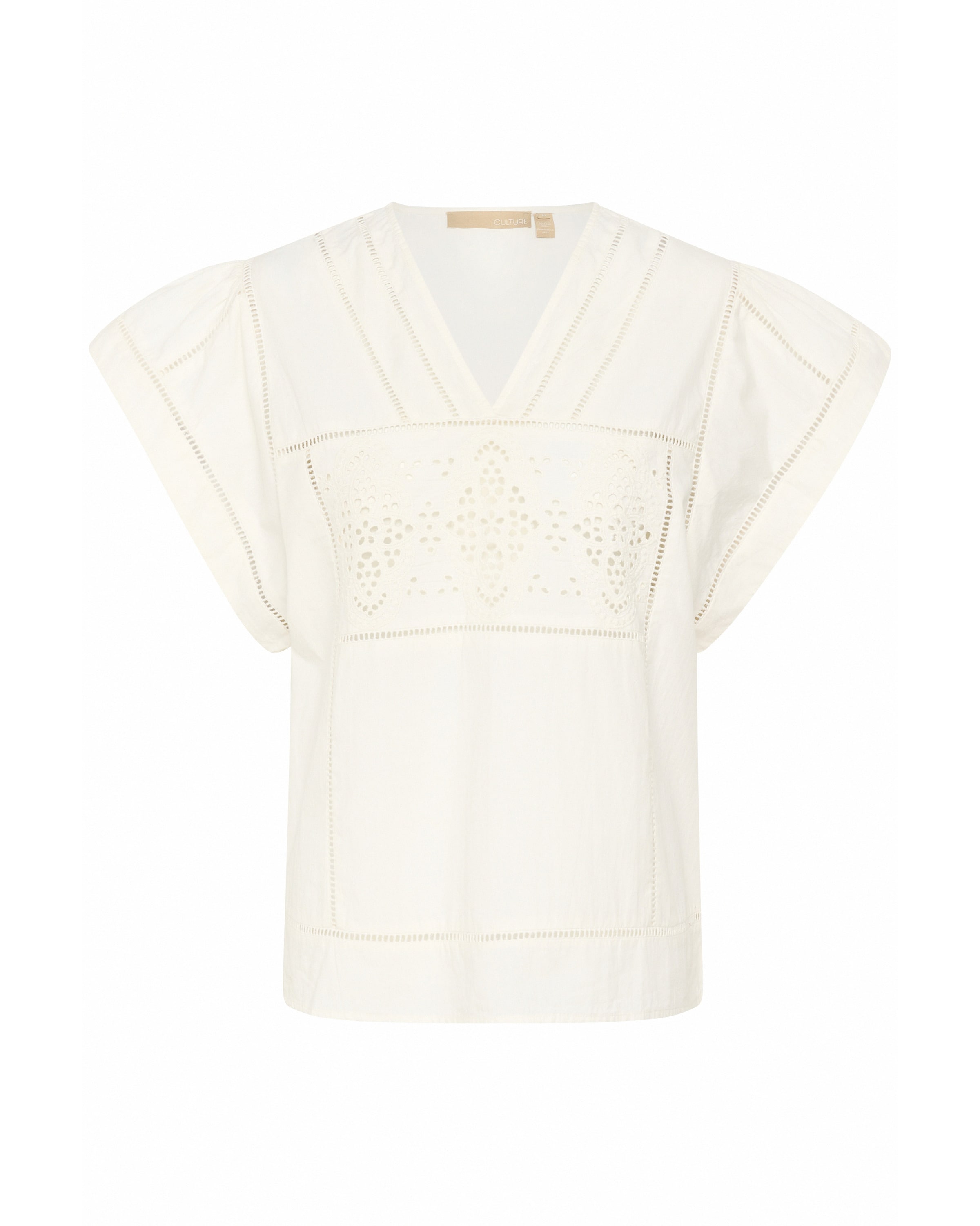 CULTURE Блузка 'Leso Olena' из шерсти белого цвета
CULTURE Блузка 'Leso Olena' из шерсти белого цвета