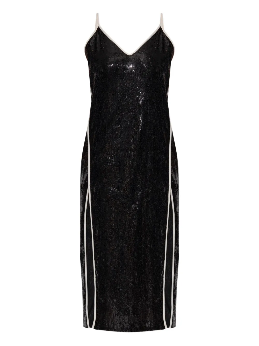 Мини-платье с пайетками и разрезом Palm Angels, черный
Мини-платье с пайетками и разрезом Palm Angels, черный