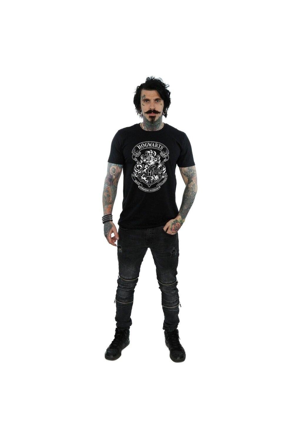 Хлопковая футболка с гербом Хогвартса Harry Potter, черный
Хлопковая футболка с гербом Хогвартса Harry Potter, черный