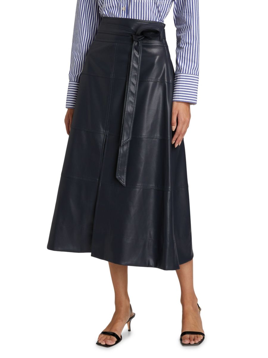 Юбка-миди Hudson с завязкой на талии Tanya Taylor, цвет Anthracite 
Юбка-миди Hudson с завязкой на талии Tanya Taylor, цвет Anthracite