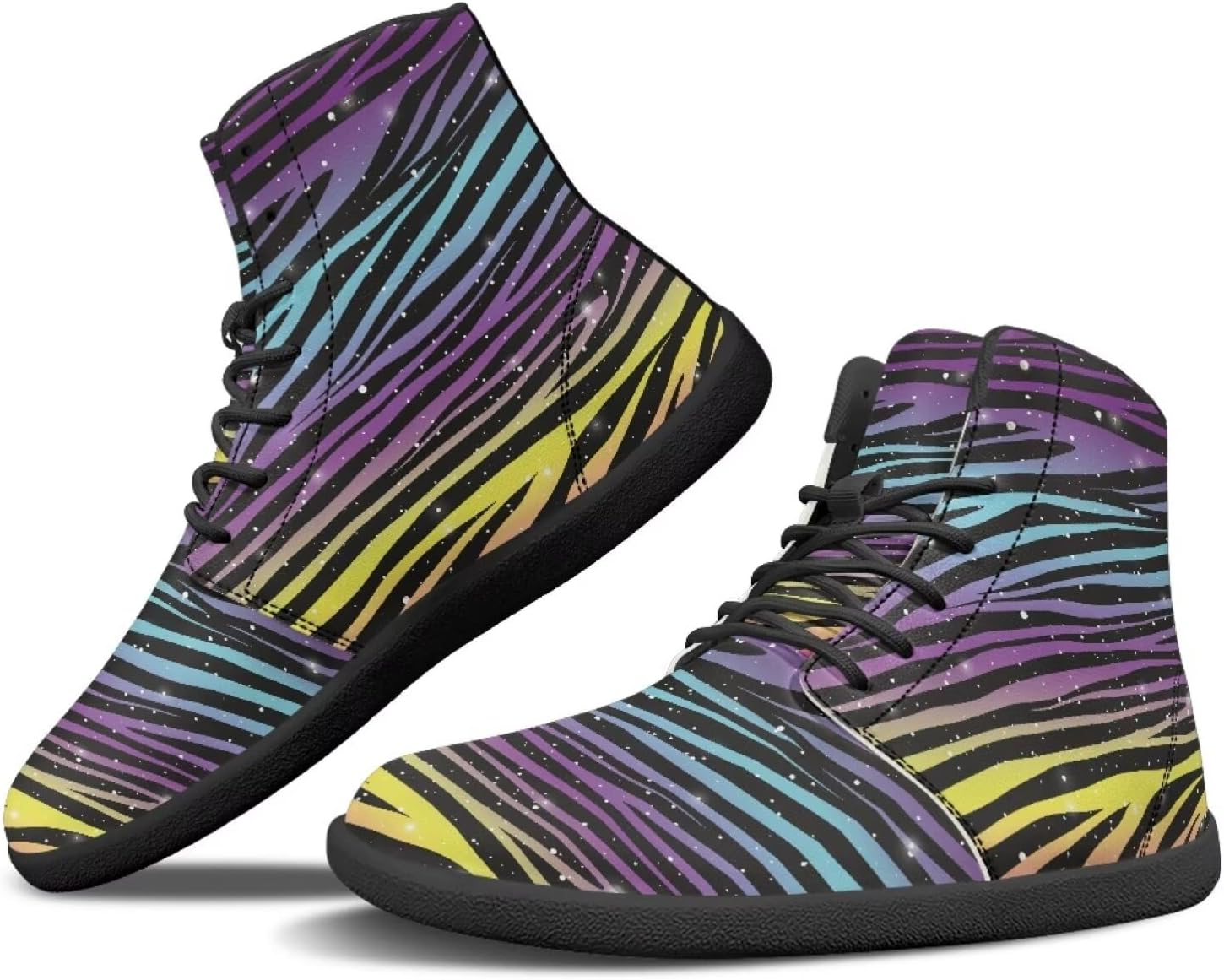 Кроссовки JoyLamoria унисекс высокого среза с шнуровкой, модная кожаная обувь для скейтборда средней высоты, легкие, с мраморным принтом, Rainbow Stripe
Кроссовки JoyLamoria унисекс высокого среза с шнуровкой, модная кожаная обувь для скейтборда средней высоты, легкие, с мраморным принтом, Rainbow Stripe