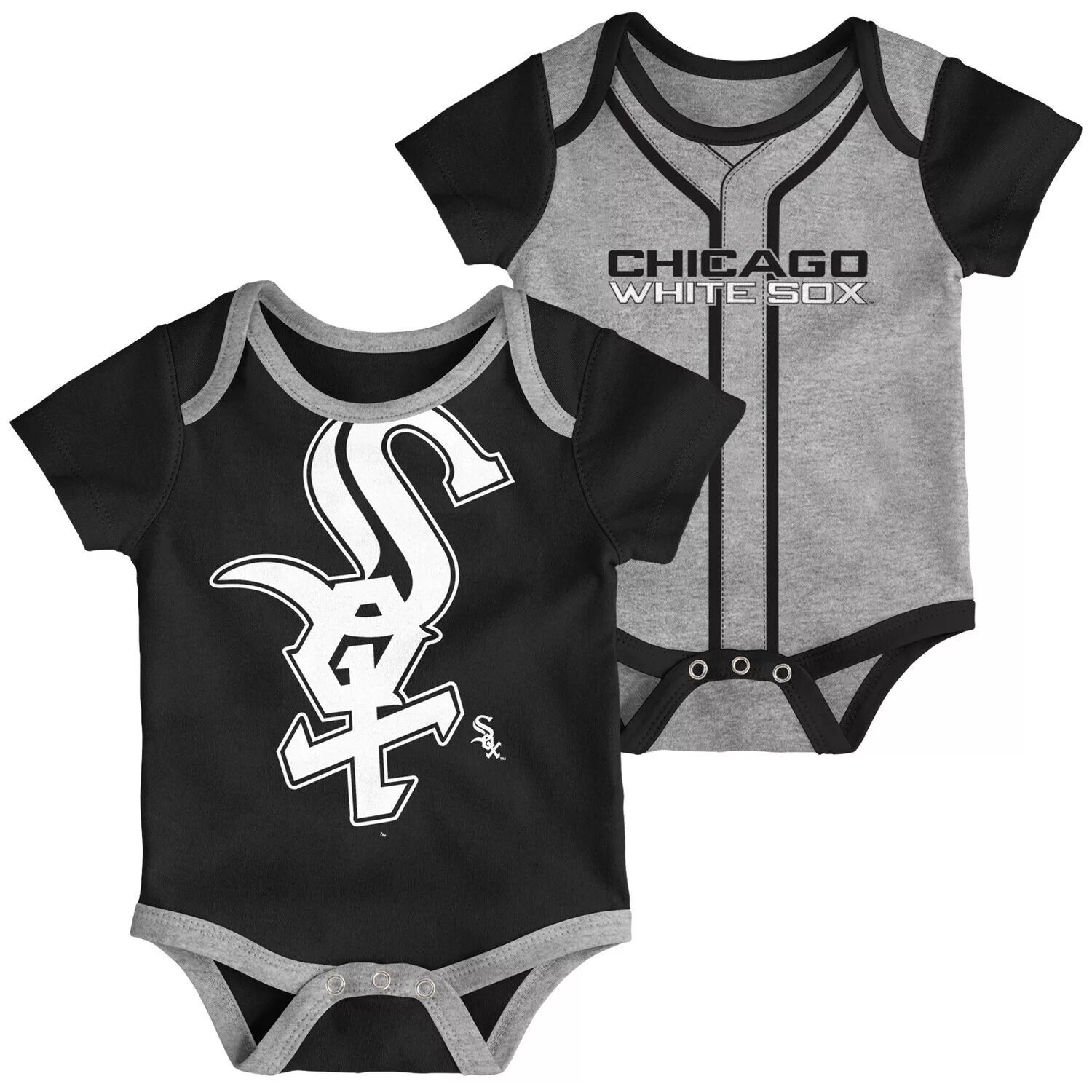 Комплект из 2 боди Infant Black/Heathed Grey Chicago White Sox Double Bodysuit Outerstuff
Комплект из 2 боди Infant Black/Heathed Grey Chicago White Sox Double Bodysuit Outerstuff