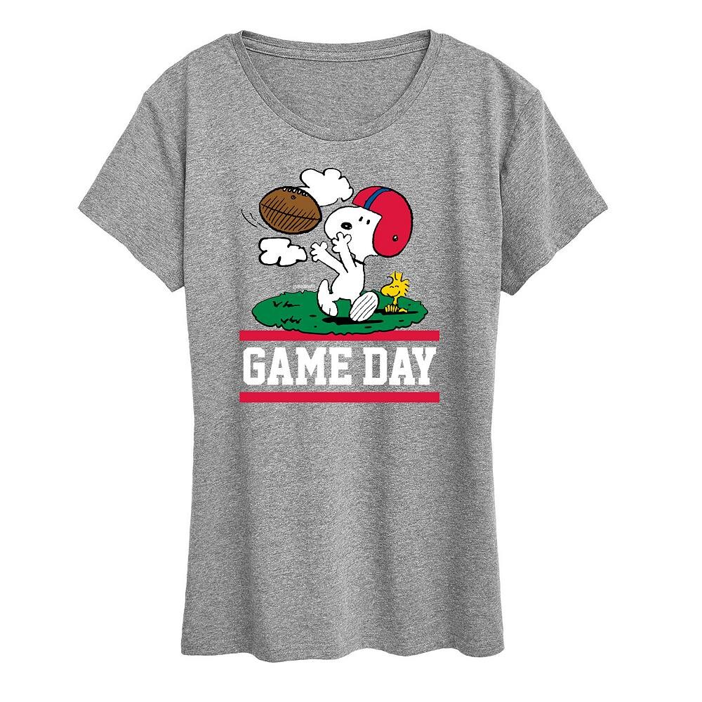 Женская футболка с рисунком Peanuts Snoopy & Woodstock Game Day Licensed Character, цвет Heather Gray
Женская футболка с рисунком Peanuts Snoopy & Woodstock Game Day Licensed Character, цвет Heather Gray