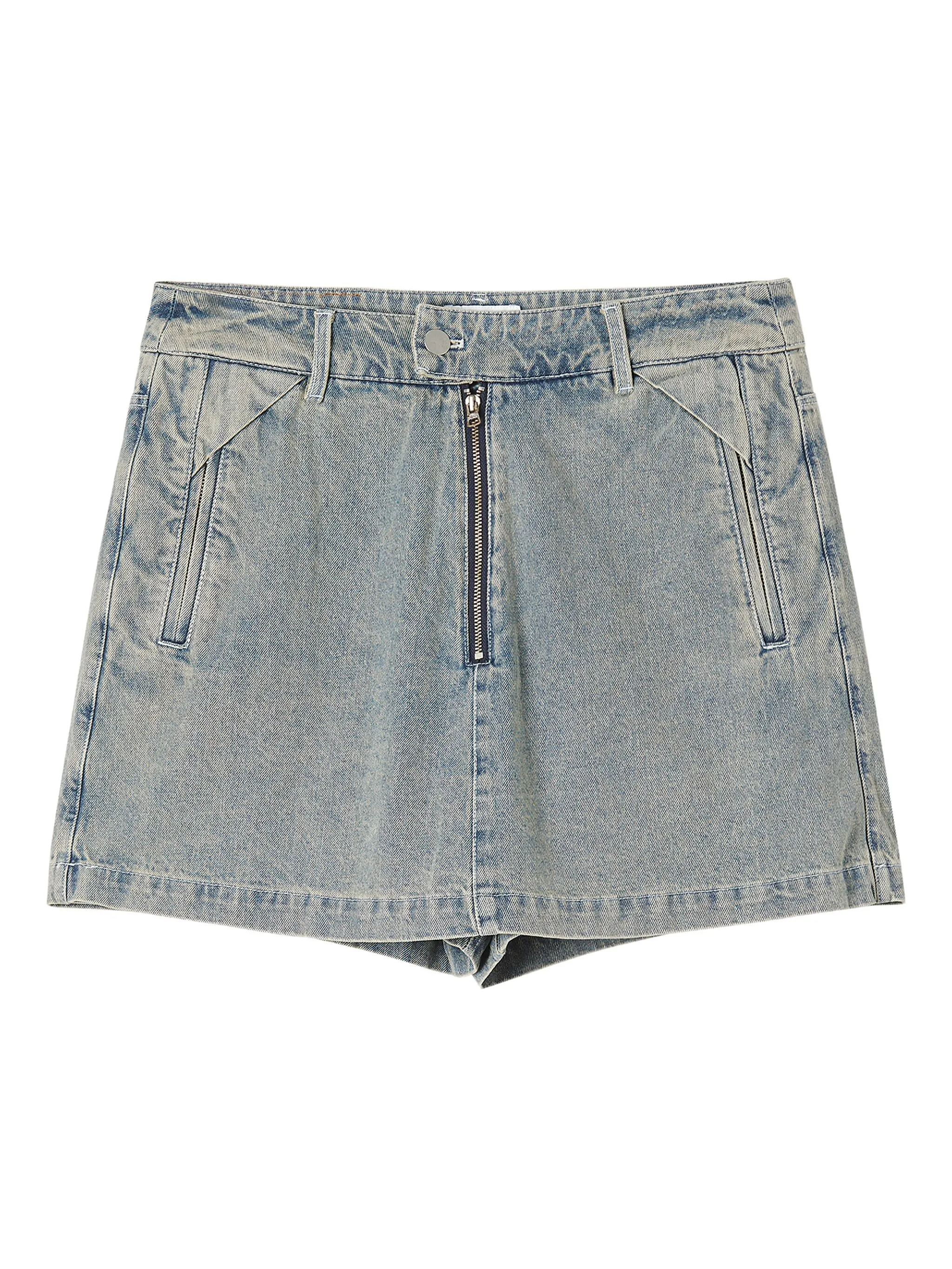 Джинсовые шорты на молнии с вышивкой Izzue, синий
Джинсовые шорты на молнии с вышивкой Izzue, синий