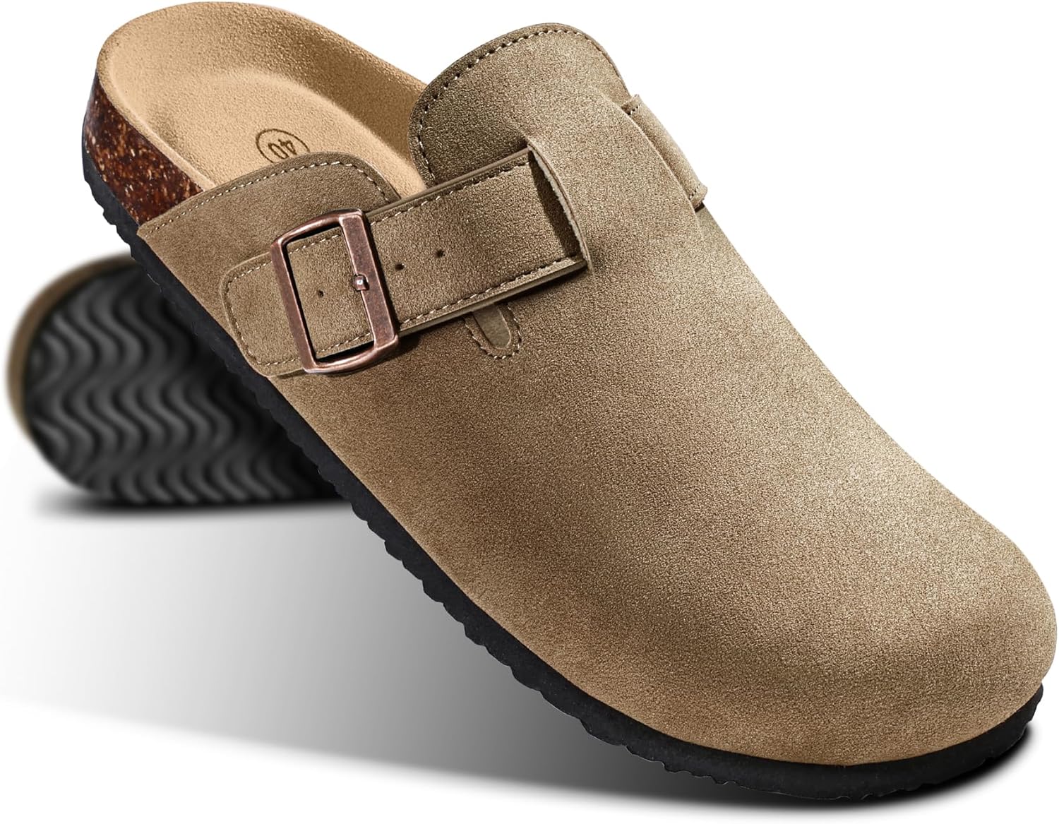 Мужские сабо KEMISANT - удобные замшевые мюли, тапочки-сандалии, обувь для медсестер, унисекс - с мягкой пробковой стелькой, Camel4819
Мужские сабо KEMISANT - удобные замшевые мюли, тапочки-сандалии, обувь для медсестер, унисекс - с мягкой пробковой стелькой, Camel4819