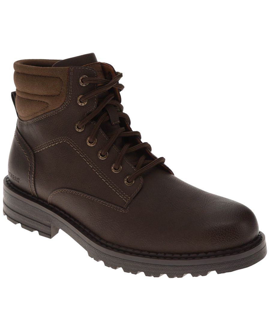 Мужские прочные ботинки Telford на шнуровке с закругленным носком Dockers, Dark Brown
Мужские прочные ботинки Telford на шнуровке с закругленным носком Dockers, Dark Brown