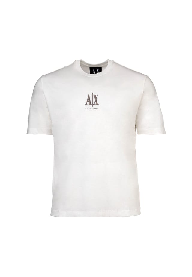 Футболка - круглый вырез короткий рукав вышитый логотип хлопок Armani Exchange, белый
Футболка - круглый вырез короткий рукав вышитый логотип хлопок Armani Exchange, белый