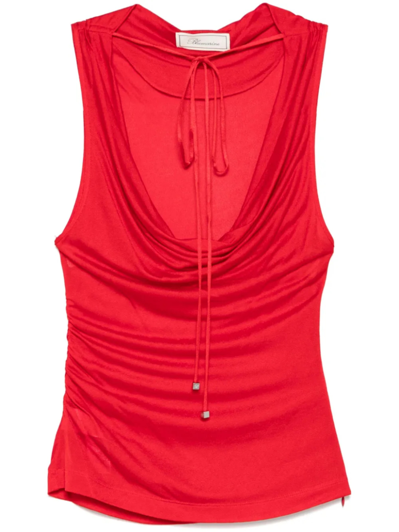 Blumarine топ с воротником-хомутом, красный
Blumarine топ с воротником-хомутом, красный