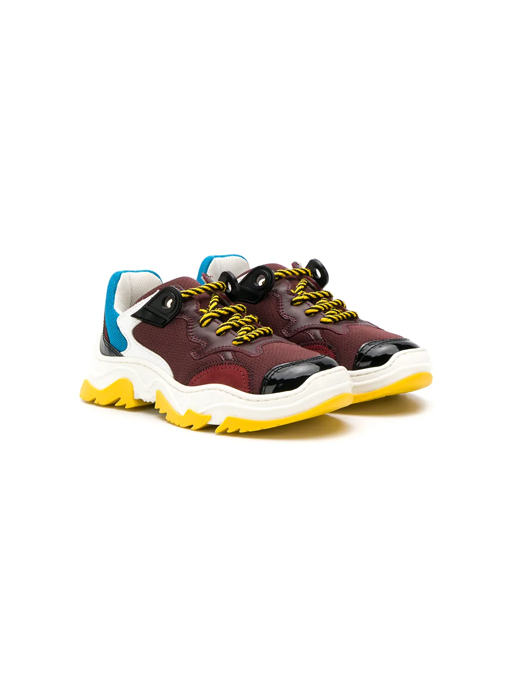 Кроссовки на шнуровке в стиле колор-блок Nº21 Kids, красный
Кроссовки на шнуровке в стиле колор-блок Nº21 Kids, красный