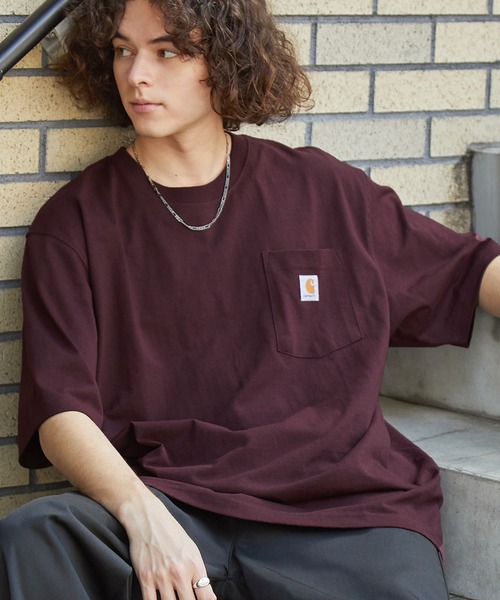 Футболка с коротким рукавом, увеличенным логотипом Carhartt, бордо
Футболка с коротким рукавом, увеличенным логотипом Carhartt, бордо