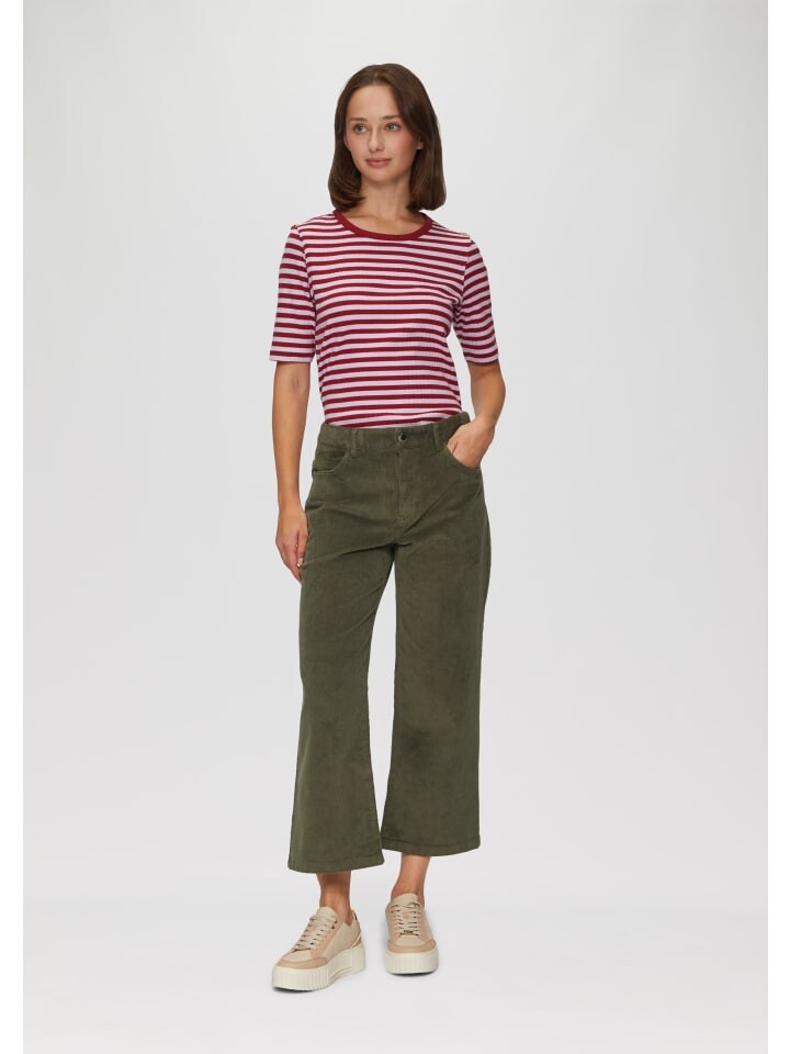 Тканевые брюки sOliver 3/4, оливковый 
Тканевые брюки sOliver 3/4, оливковый