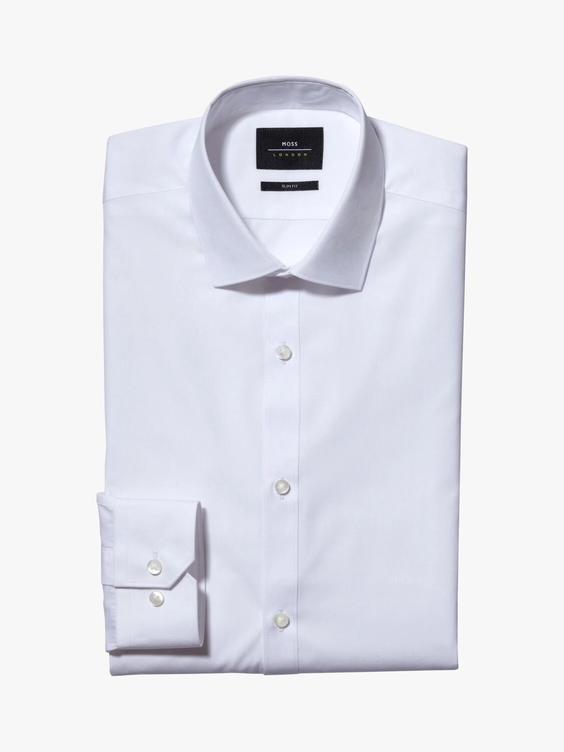 Классическая рубашка из поплина Moss London Easy Care, белая
Классическая рубашка из поплина Moss London Easy Care, белая