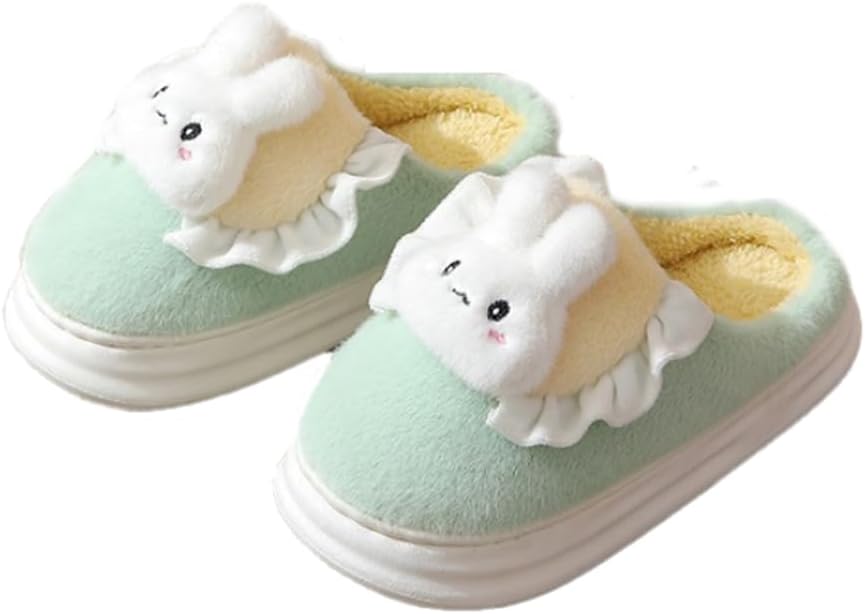 Домашние тапочки Uewidiod с милым мультяшным кроликом для женщин и мужчин, пушистые для пар, мягкие и удобные, противоскользящие и теплые для дома, светло-зеленый
Домашние тапочки Uewidiod с милым мультяшным кроликом для женщин и мужчин, пушистые для пар, мягкие и удобные, противоскользящие и теплые для дома, светло-зеленый