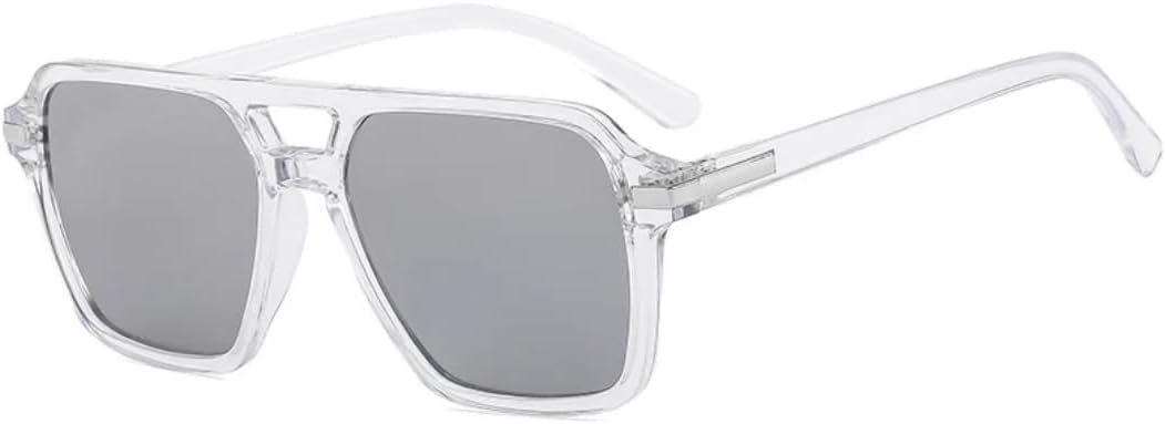 Солнцезащитные очки с защитой от УФ-излучения UV400 | Увеличенные двойные перемычки, синие линзы | для женщин и мужчин, для занятий спортом на открытом воздухе и вождения DSVIGF, Clear-gray
Солнцезащитные очки с защитой от УФ-излучения UV400 | Увеличенные двойные перемычки, синие линзы | для женщин и мужчин, для занятий спортом на открытом воздухе и вождения DSVIGF, Clear-gray