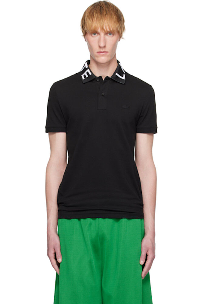 Черная облегающая фирменная рубашка-поло Lacoste
Черная облегающая фирменная рубашка-поло Lacoste