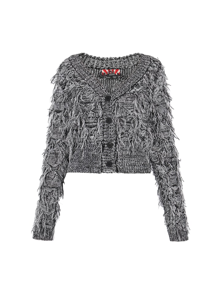 Женский кардиган черного серого цвета myMo ROCKS
Женский кардиган черного серого цвета myMo ROCKS