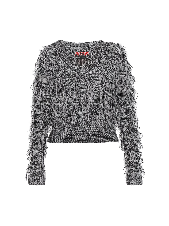 Женский свитер черного и серого цветов myMo ROCKS
Женский свитер черного и серого цветов myMo ROCKS