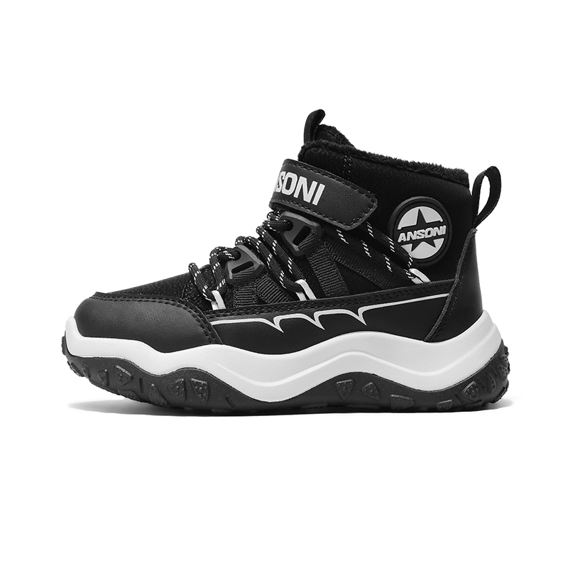 Нескользящие и износостойкие теплые высокие детские ботинки Wooden Rabbit, черный
Нескользящие и износостойкие теплые высокие детские ботинки Wooden Rabbit, черный