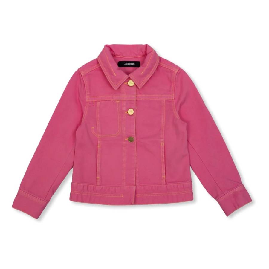 Jacquemus Девочки Логотип Нашивка Хлопковая Джинсовая Куртка, розовый
Jacquemus Девочки Логотип Нашивка Хлопковая Джинсовая Куртка, розовый
