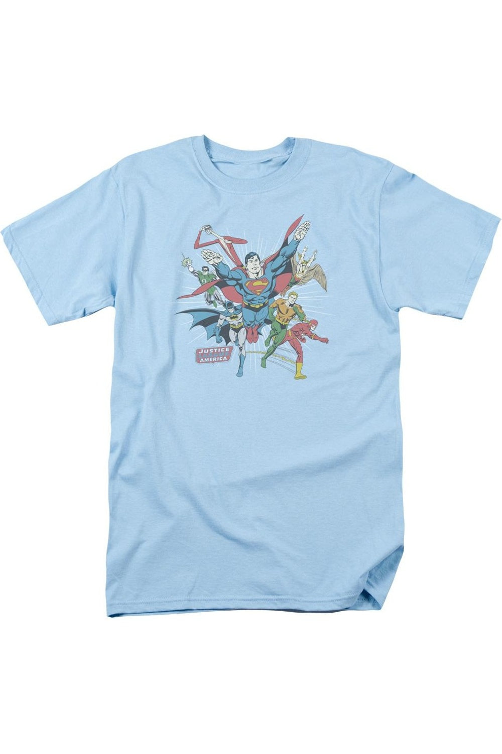 Футболка с коротким рукавом для взрослых DC Comics Lead The Charge Gildan, светло-голубой
Футболка с коротким рукавом для взрослых DC Comics Lead The Charge Gildan, светло-голубой