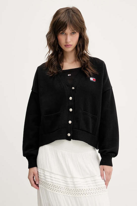 Хлопковый кардиган Tommy Jeans, черный
Хлопковый кардиган Tommy Jeans, черный