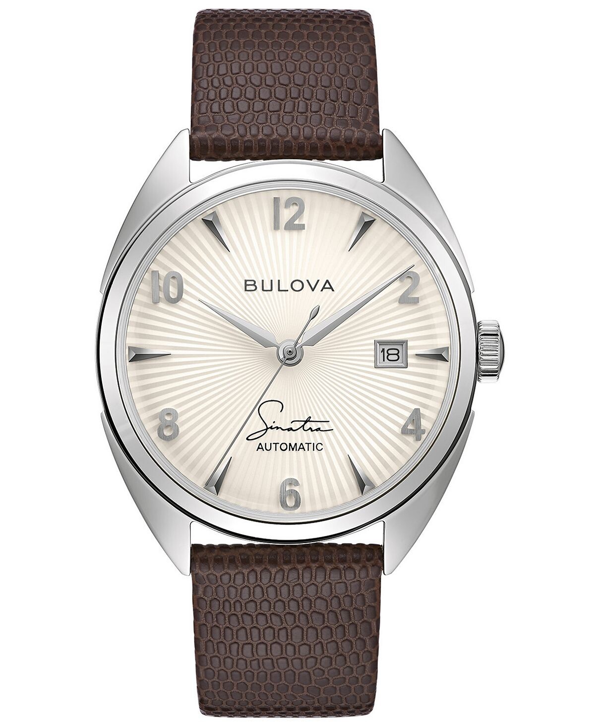Мужские часы Frank Sinatra с автоматическим коричневым кожаным ремешком, 39 мм Bulova
Мужские часы Frank Sinatra с автоматическим коричневым кожаным ремешком, 39 мм Bulova