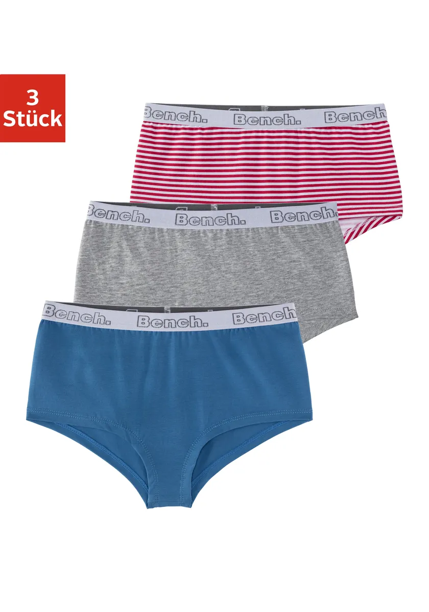 Bench Трусики (упаковка, 3 шт.), однотонные и в полоску, синий
Bench Трусики (упаковка, 3 шт.), однотонные и в полоску, синий