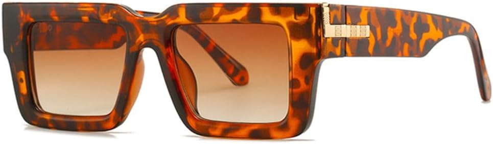 Ретро-солнцезащитные очки квадратной формы для женщин, модные очки с леопардовым принтом и градиентом, защита от ультрафиолета UV400 для мужчин MTZJH, Leopard Tea Gradient
Ретро-солнцезащитные очки квадратной формы для женщин, модные очки с леопардовым принтом и градиентом, защита от ультрафиолета UV400 для мужчин MTZJH, Leopard Tea Gradient