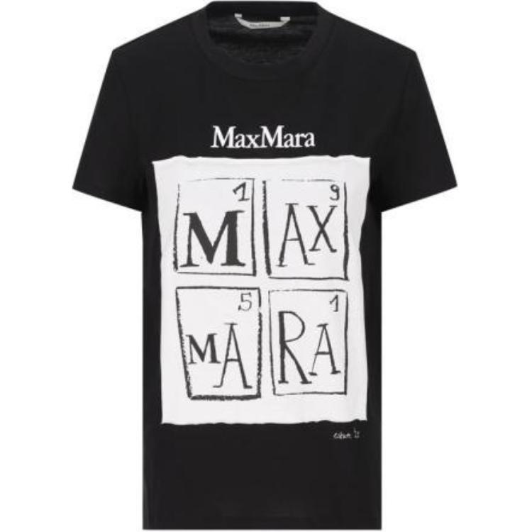 Футболка Max Mara Colibri с принтом логотипа MaxMara, черный
Футболка Max Mara Colibri с принтом логотипа MaxMara, черный