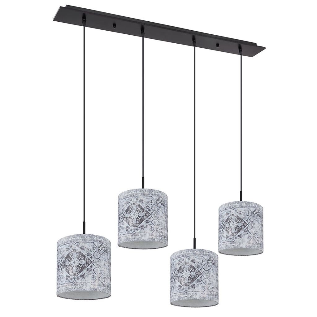 Подвесной светильник, металл, текстиль, черный, 4 лампочки, L 100 см. Globo Lighting
Подвесной светильник, металл, текстиль, черный, 4 лампочки, L 100 см. Globo Lighting