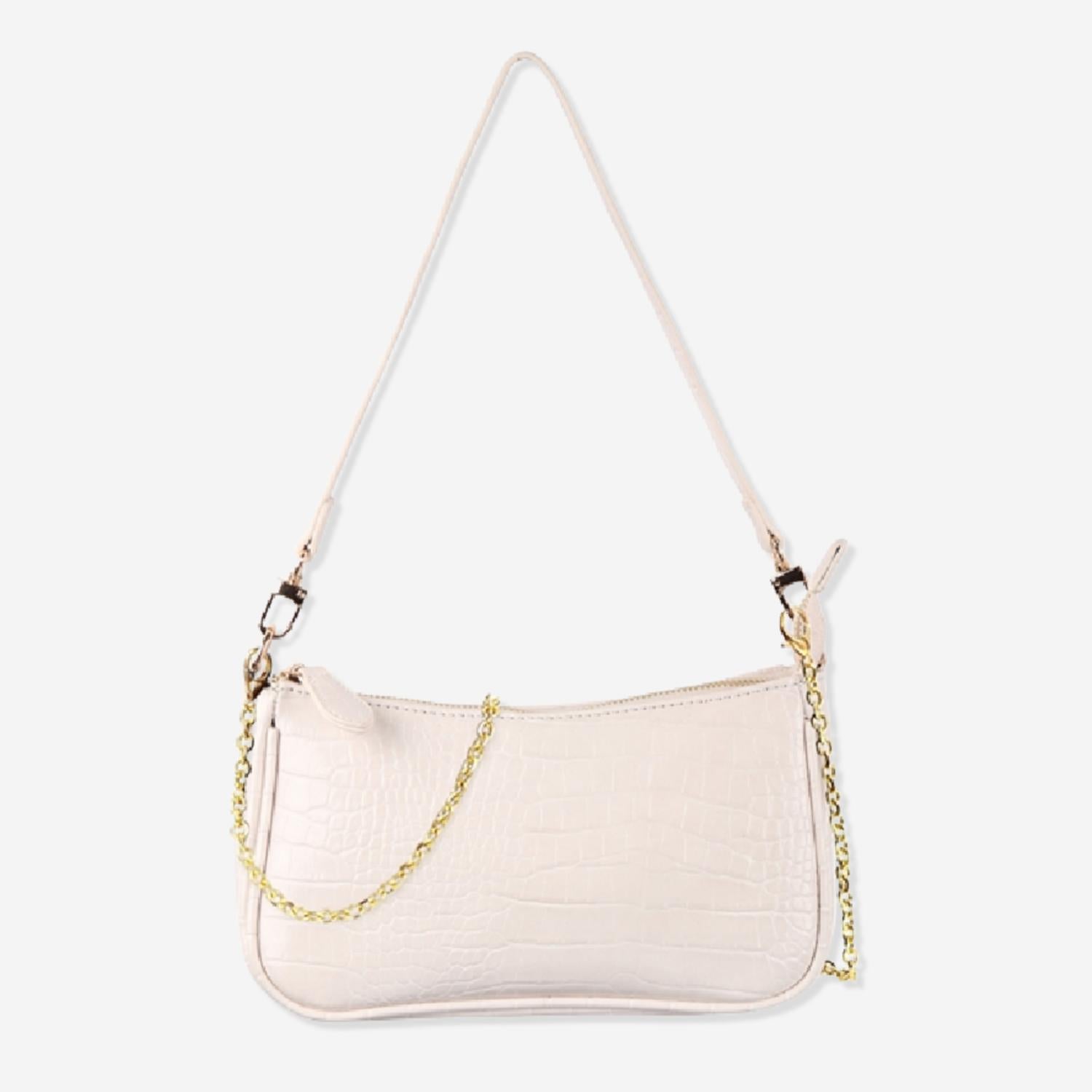 Croc-текстурированная искусственная кожа трансформируемая сумка цвета слоновой кости Riah Fashion
Croc-текстурированная искусственная кожа трансформируемая сумка цвета слоновой кости Riah Fashion