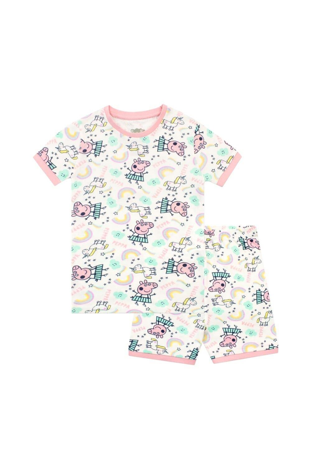 Уютная короткая пижама с единорогом Peppa Pig, розовый
Уютная короткая пижама с единорогом Peppa Pig, розовый