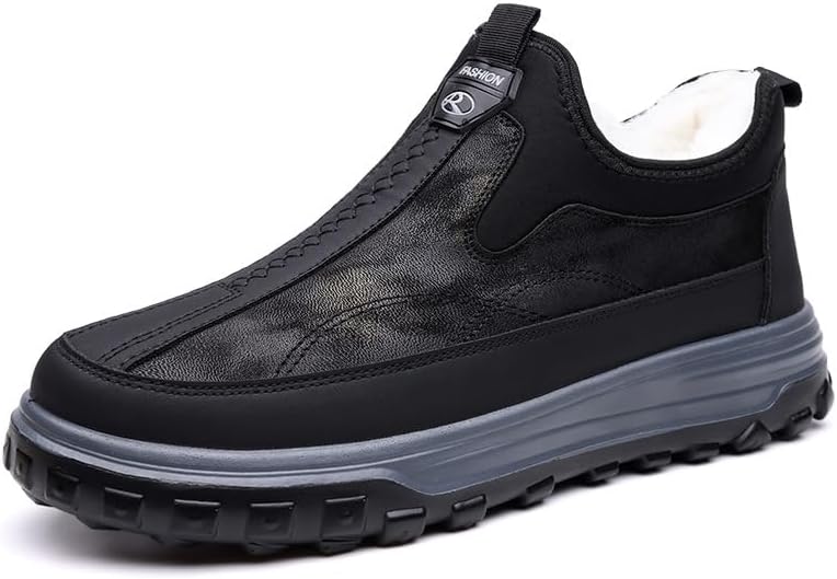 Мужские зимние сапоги средней высоты, слипоны для снега, с флисовой подкладкой, водонепроницаемые, с нескользящей подошвой, утепленные обувь для холодной погоды, теплые зимние сапоги для улицы Qacksv, черный
Мужские зимние сапоги средней высоты, слипоны для снега, с флисовой подкладкой, водонепроницаемые, с нескользящей подошвой, утепленные обувь для холодной погоды, теплые зимние сапоги для улицы Qacksv, черный