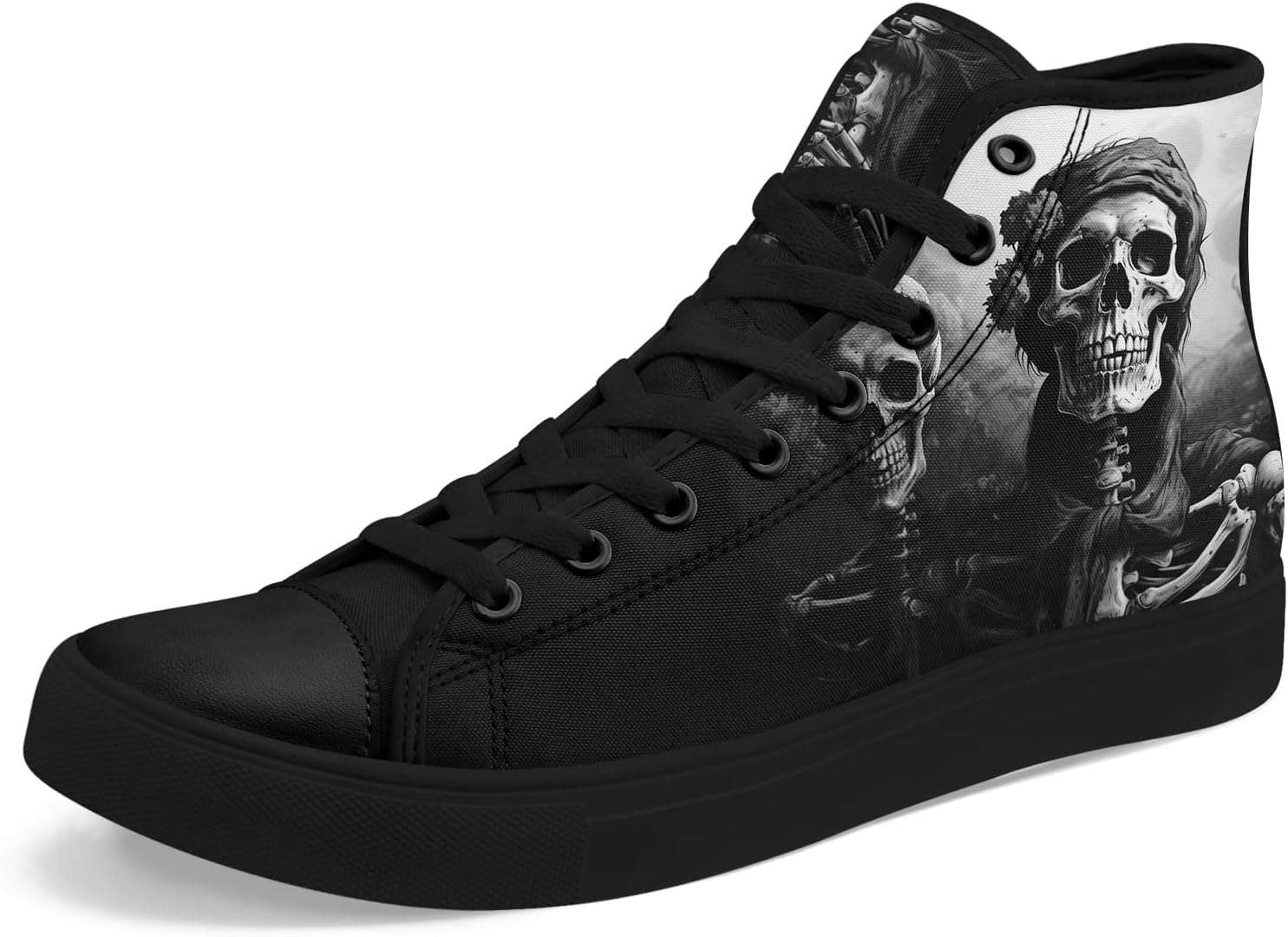 Высокие кеды из холщовой ткани AWSOLE с черепом и розой для мужчин и женщин, унисекс, для Хэллоуина, в темном готическом стиле, модная уличная обувь, повседневные тренеры
Высокие кеды из холщовой ткани AWSOLE с черепом и розой для мужчин и женщин, унисекс, для Хэллоуина, в темном готическом стиле, модная уличная обувь, повседневные тренеры