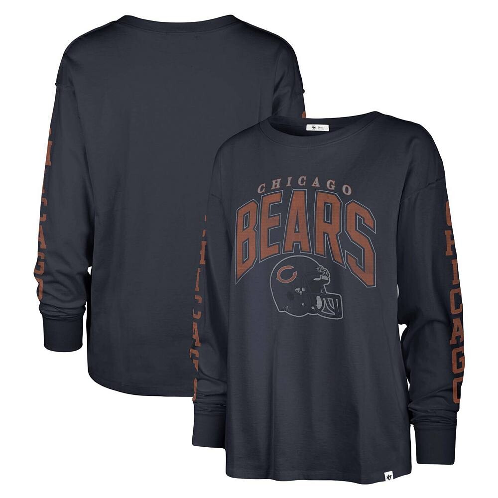 Женская темно-синяя футболка с длинными рукавами Chicago Bears Tom Cat '47, цвет Brs Navy
Женская темно-синяя футболка с длинными рукавами Chicago Bears Tom Cat '47, цвет Brs Navy