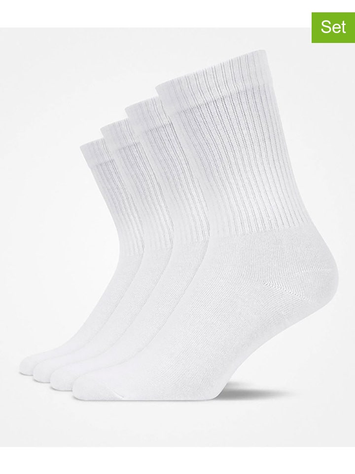 SNOCKS Набор из 4 белых носков
SNOCKS Набор из 4 белых носков