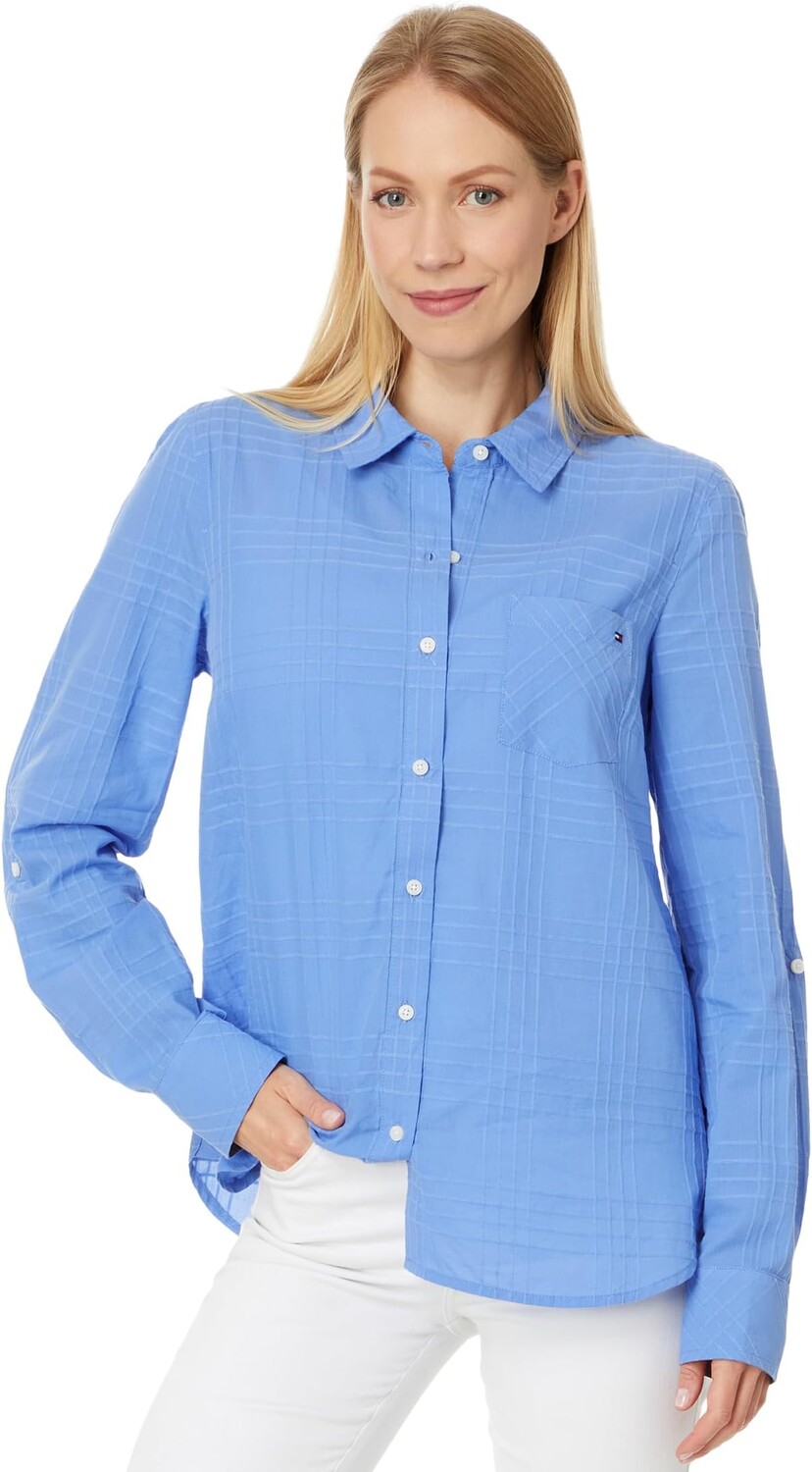 Рубашка Tommy Hilfiger Plaid Dobby Roll Tab, цвет French Blue
Рубашка Tommy Hilfiger Plaid Dobby Roll Tab, цвет French Blue