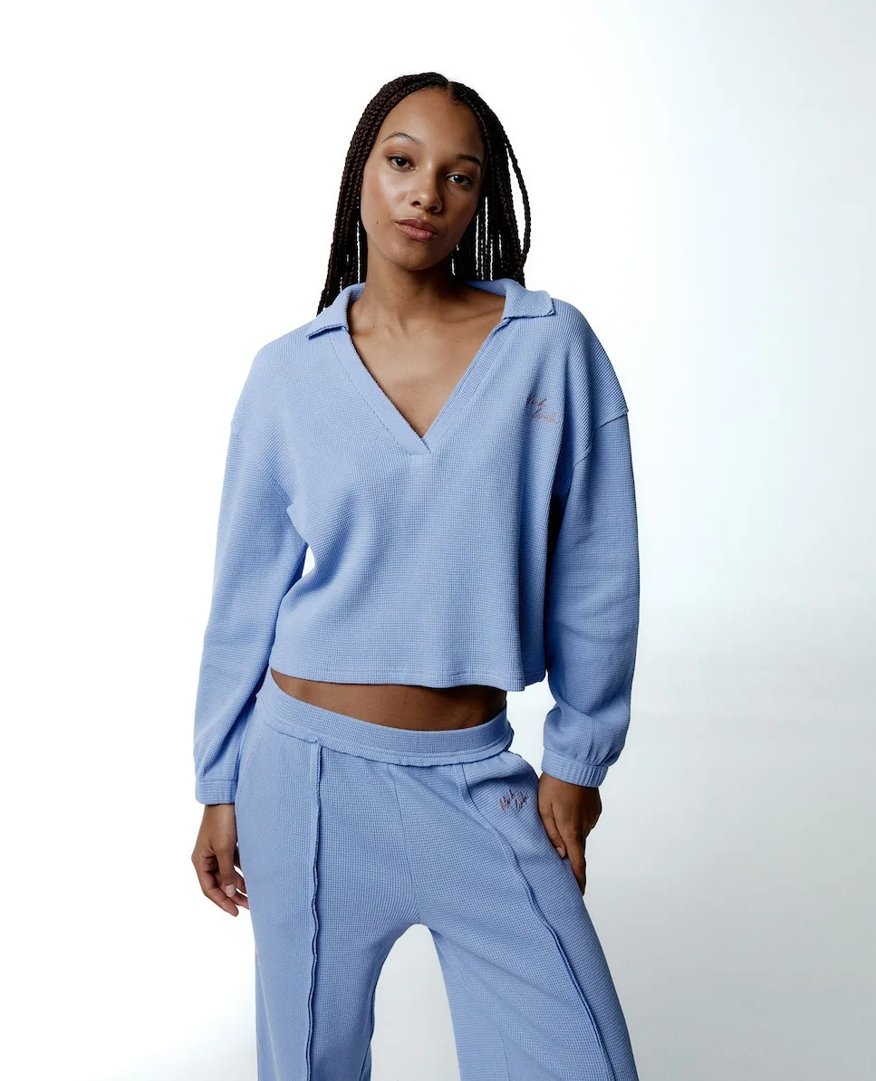 Женская спортивная толстовка из вафельного хлопка Black Limba, синий
Женская спортивная толстовка из вафельного хлопка Black Limba, синий