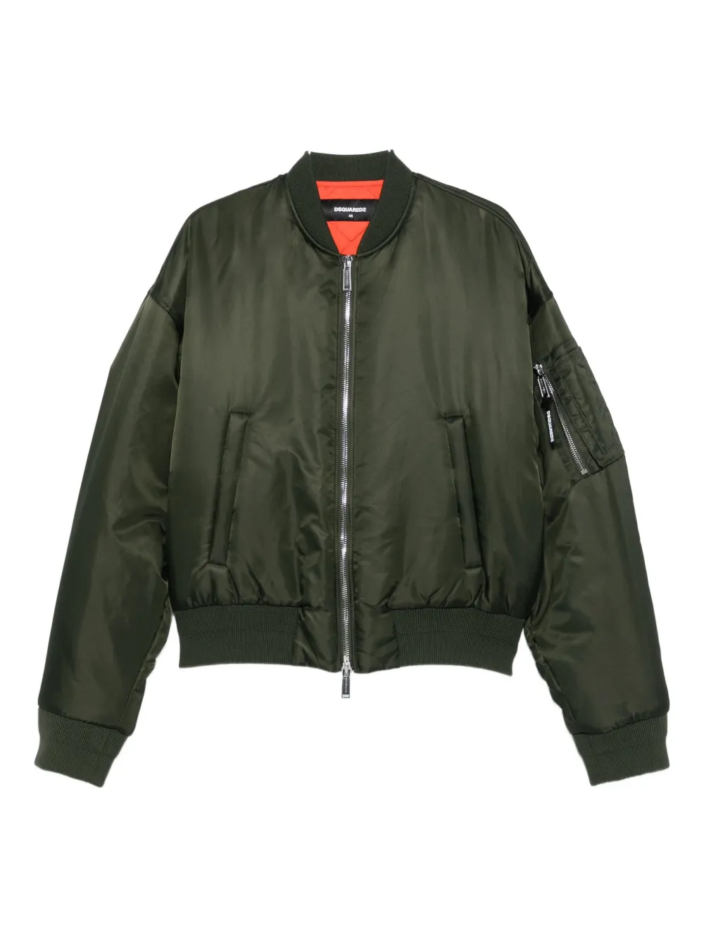 Бомбер на молнии DSQUARED2, зеленый
Бомбер на молнии DSQUARED2, зеленый